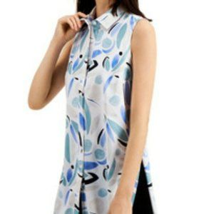 Alfani Womens Blouse White Size M Button Front